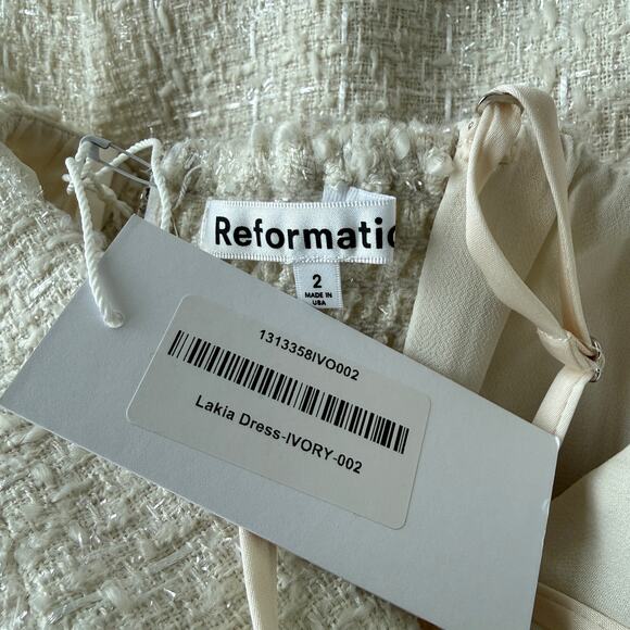 New Reformation Lakia Tweed Dress - Picture 5 of 5